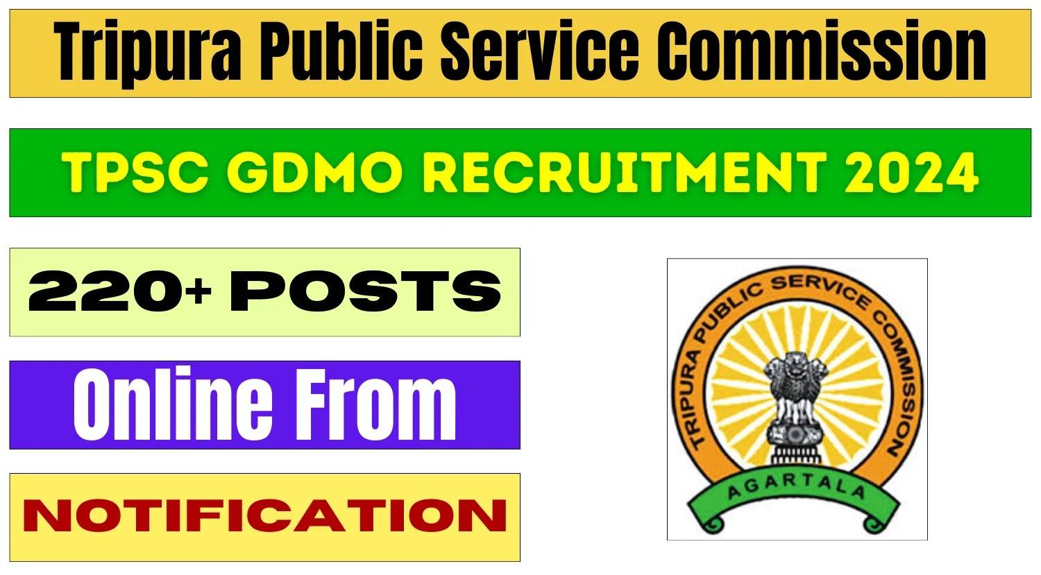 TPSC GDMO Recruitment 2024: Apply Online for 224 General Duty Medical Officer Posts