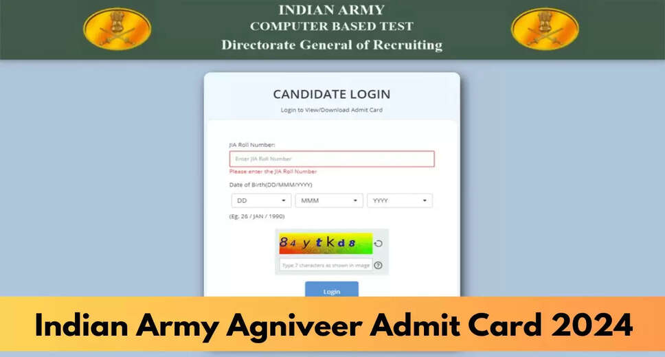 Indian Army Agniveer (ARO) 2024 Admit Card Released: Download Now