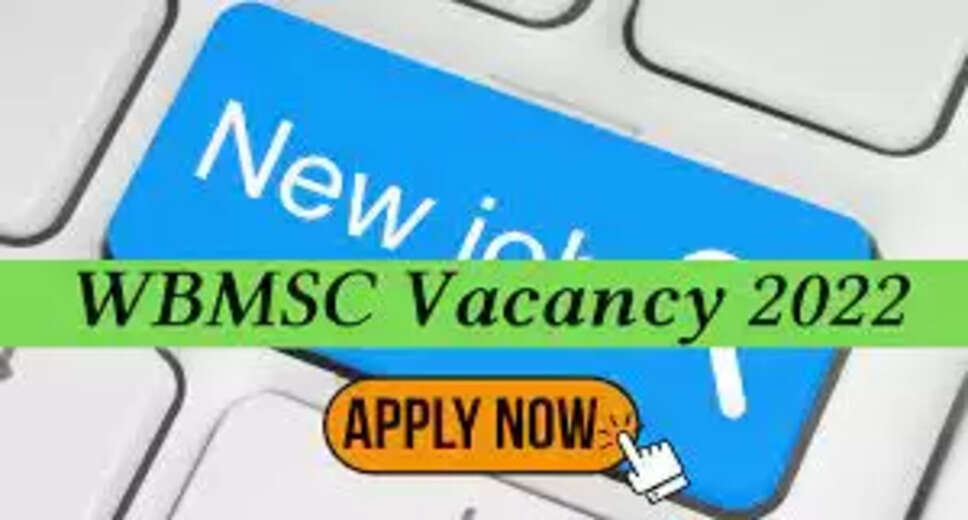 WBMSC Recruitment 2022: A great opportunity has emerged to get a job (Sarkari Naukri) in the West Bengal Municipal Service Commission (WBMSC). WBMSC has sought applications to fill the posts of Sub Overseer (WBMSC Recruitment 2022). Interested and eligible candidates who want to apply for these vacant posts (WBMSC Recruitment 2022), can apply by visiting the official website of WBMSC (mscwb.org). The last date to apply for these posts (WBMSC Recruitment 2022) is 28 January 2023. Apart from this, candidates can also apply for these posts (WBMSC Recruitment 2022) by directly clicking on this official link (mscwb.org). If you want more detailed information related to this recruitment, then you can view and download the official notification (WBMSC Recruitment 2022) through this link WBMSC Recruitment 2022 Notification PDF. A total of 75 posts will be filled under this recruitment (WBMSC Recruitment 2022) process. Important Dates for WBMSC Recruitment 2022 Online Application Starting Date – Last date for online application - 28 January 2023 Details of posts for WBMSC Recruitment 2022 Total No. of Posts- Sub Overseer: 75 Posts Eligibility Criteria for WBMSC Recruitment 2022 Sub Overseer: 12th pass from recognized institute and having experience Age Limit for WBMSC Recruitment 2022 Sub Overseer - The age limit of the candidates will be 40 years. Salary for WBMSC Recruitment 2022 Sub Overseer: As per the rules of the department Selection Process for WBMSC Recruitment 2022 Sub Overseer : Will be done on the basis of Interview. How to apply for WBMSC Recruitment 2022 Interested and eligible candidates can apply through the official website of WBMSC (mscwb.org) by 28 January 2023. For detailed information in this regard, refer to the official notification given above. If you want to get a government job, then apply for this recruitment before the last date and fulfill your dream of getting a government job. You can visit naukrinama.com for more such latest government jobs information.