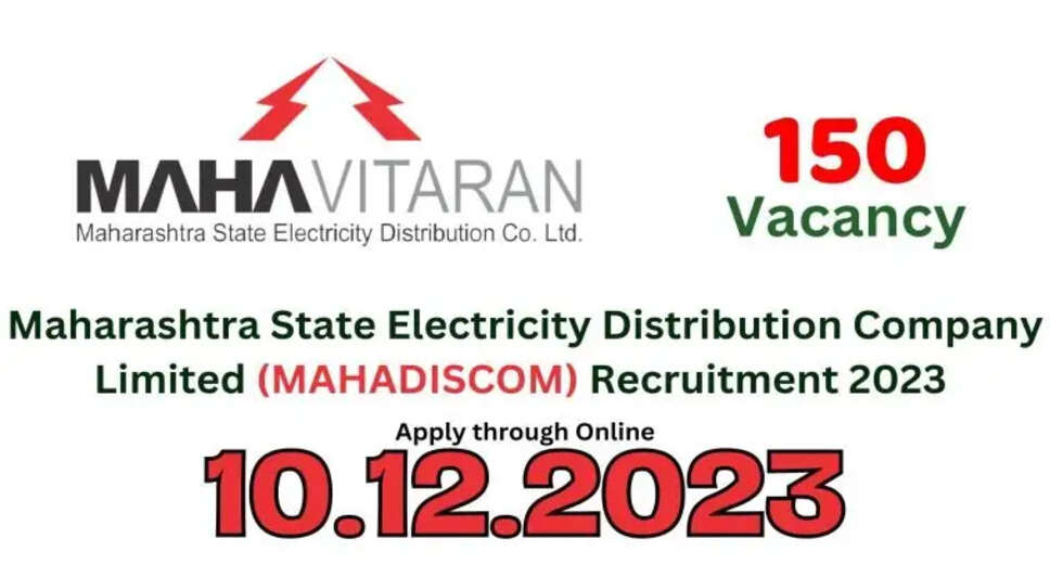 MAHADISCOM Recruitment 2023: Apply for 150 Apprentice (Electrician, Wireman, COPA) Posts