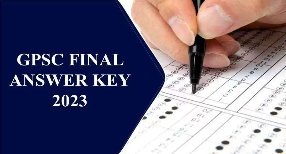 GPSC Releases Final Answer Key for Geo Hydrologist Preliminary Exam (69/2023-24: Download Now 