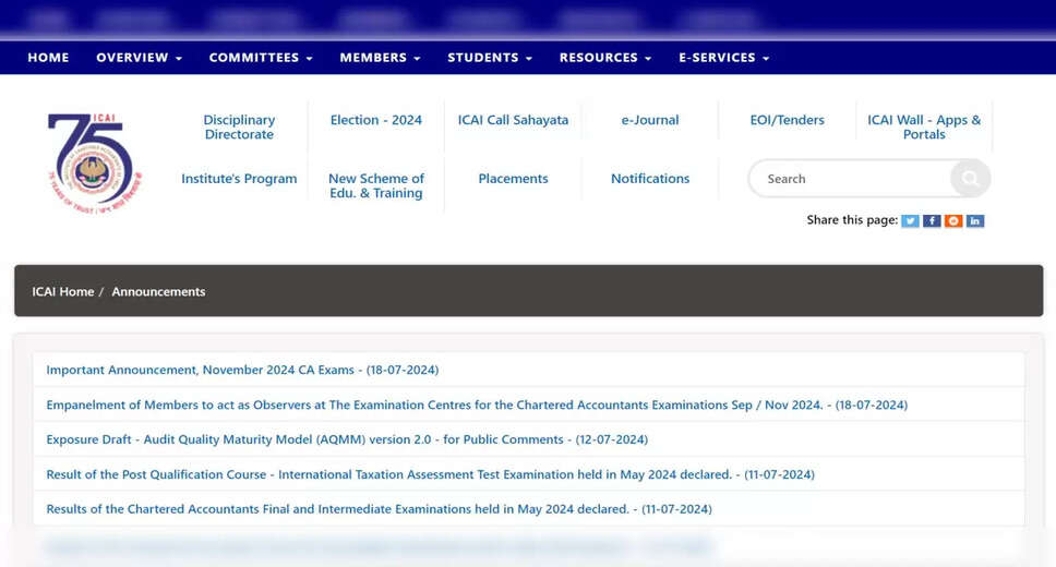 ICAI Releases CA Final Exam Dates for November 2024: Find the Schedule Online