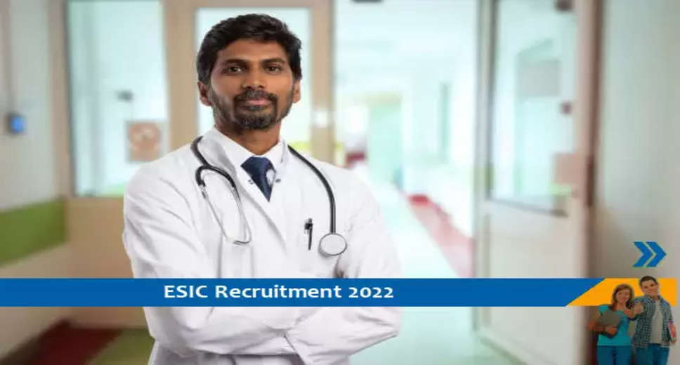 ESIC Delhi Recruitment 2022 - Walk-in Interview for 20 Senior Resident Job Vacancies @ esic.nic.in Apply For Latest Jobs