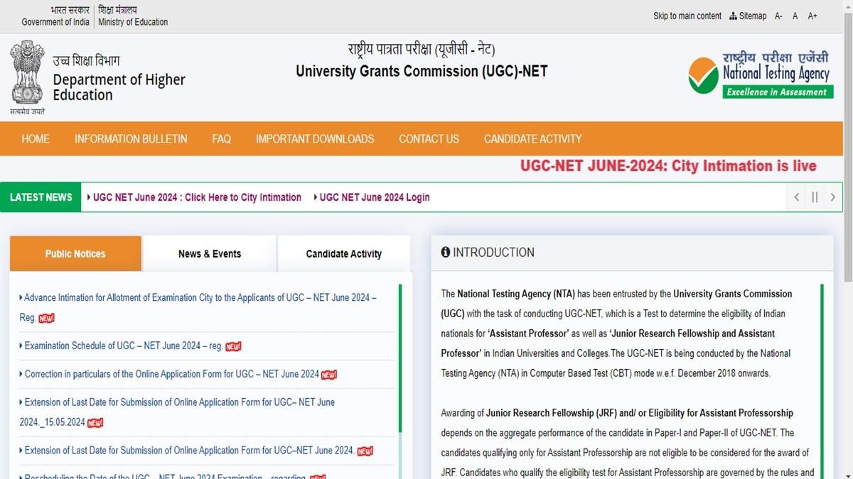 NTA Releases UGC NET June 2024 Admit Card: Steps to Download