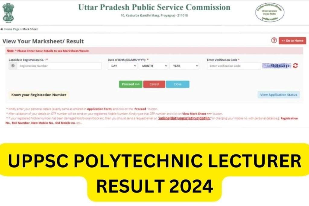 UPPSC Technical Education (Teaching) Service Selection List 2023 Out: Check Selection List Here