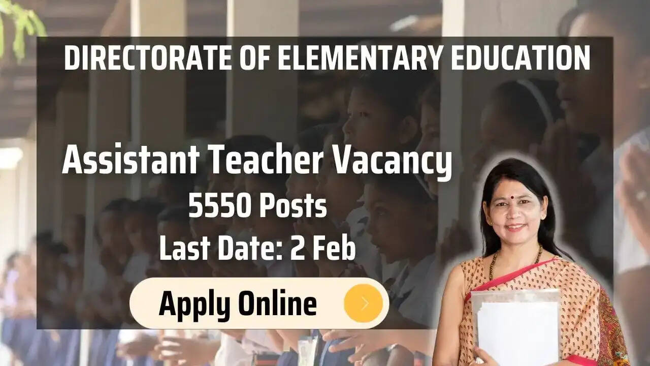 Assam Teacher Recruitment 2024: Apply for 5550 UP & LP Teacher Posts at dee