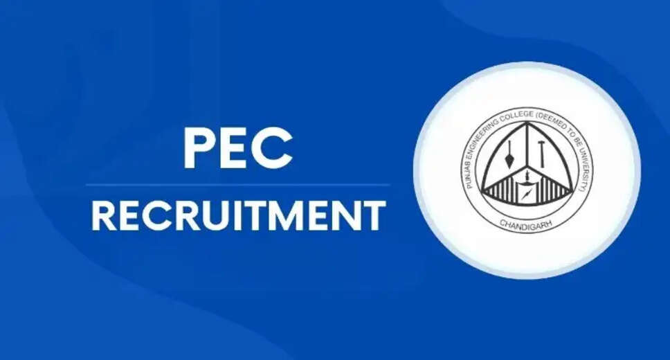 Punjab Engineering College Announces Faculty Positions across Various Departments