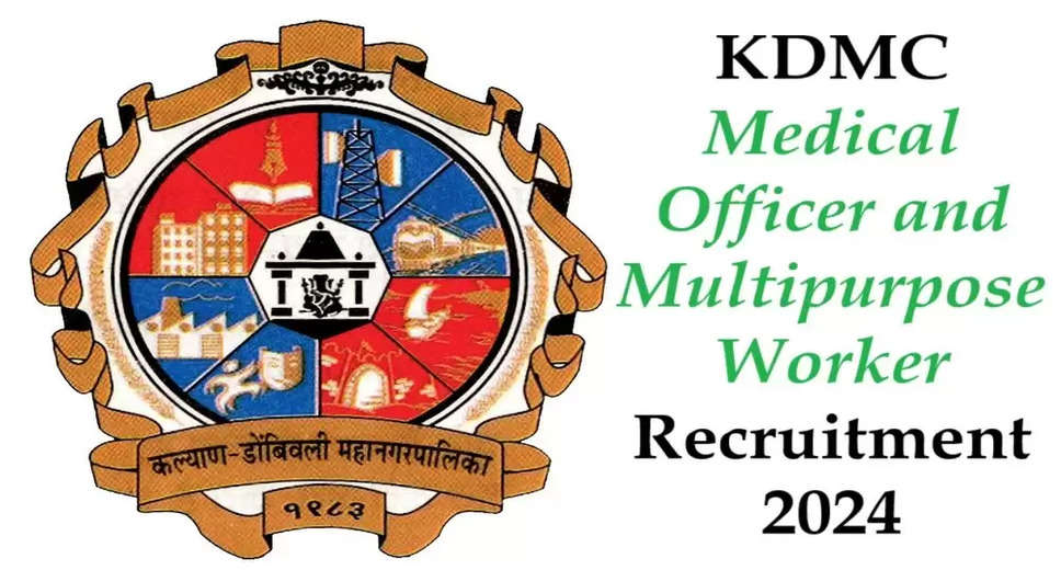 Kalyan Dombivli Municipal Corporation Announces Recruitment for 142 Medical Officer & Multipurpose Worker Posts