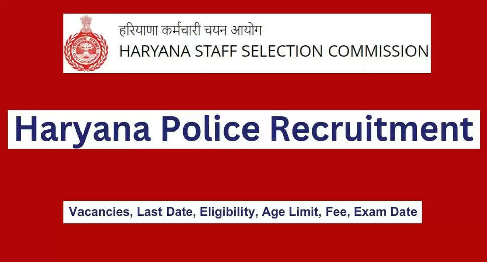 Haryana HSSC Constable Online Form 2024 for 6000 Post