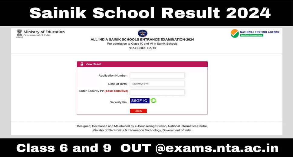 AISSEE 2024: Sainik School Entrance Exam Results for Classes 6, 9 Expected Soon on aissee.nta.nic.in