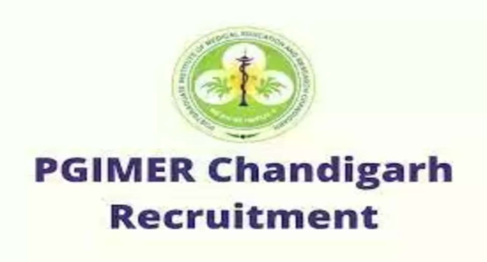 PGIMER Recruitment 2023: A great opportunity has emerged to get a job (Sarkari Naukri) in Postgraduate Institute of Medical Education and Research Chandigarh (PGIMER). PGIMER has sought applications to fill the posts of Junior Research Fellow (PGIMER Recruitment 2023). Interested and eligible candidates who want to apply for these vacant posts (PGIMER Recruitment 2023), can apply by visiting the official website of PGIMER at pgimer.edu.in. The last date to apply for these posts (PGIMER Recruitment 2023) is 20 February 2023.  Apart from this, candidates can also apply for these posts (PGIMER Recruitment 2023) by directly clicking on this official link pgimer.edu.in. If you want more detailed information related to this recruitment, then you can see and download the official notification (PGIMER Recruitment 2023) through this link PGIMER Recruitment 2023 Notification PDF. A total of 1 post will be filled under this recruitment (PGIMER Recruitment 2023) process.  Important Dates for PGIMER Recruitment 2023  Online Application Starting Date –  Last date for online application - 20 February 2023  PGIMER Recruitment 2023 Posts Recruitment Location  Chandigarh  Details of posts for PGIMER Recruitment 2023  Total No. of Posts- Junior Research Fellow – 1 Post  Eligibility Criteria for PGIMER Recruitment 2023  Junior Research Fellow - M.Sc degree in Life Science from recognized institute with experience  Age Limit for PGIMER Recruitment 2023  The age of the candidates will be valid 35 years.  Salary for PGIMER Recruitment 2023  Junior Research Fellow – 31000/-  Selection Process for PGIMER Recruitment 2023  Will be done on the basis of written test.  How to apply for PGIMER Recruitment 2023  Interested and eligible candidates can apply through the official website of PGIMER (pgimer.edu.in) by 20 February 2023. For detailed information in this regard, refer to the official notification given above.  If you want to get a government job, then apply for this recruitment before the last date and fulfill your dream of getting a government job. You can visit naukrinama.com for more such latest government jobs information.