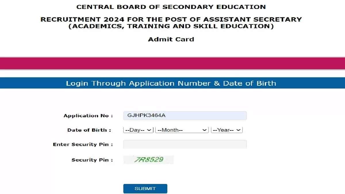 CBSE Group A, B & C Admit Cards for 2024 Available for Download