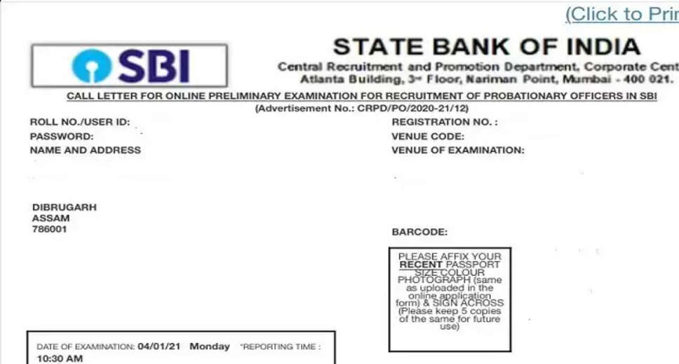 SBI PO Prelims Admit Card 2023 Released: Download Now