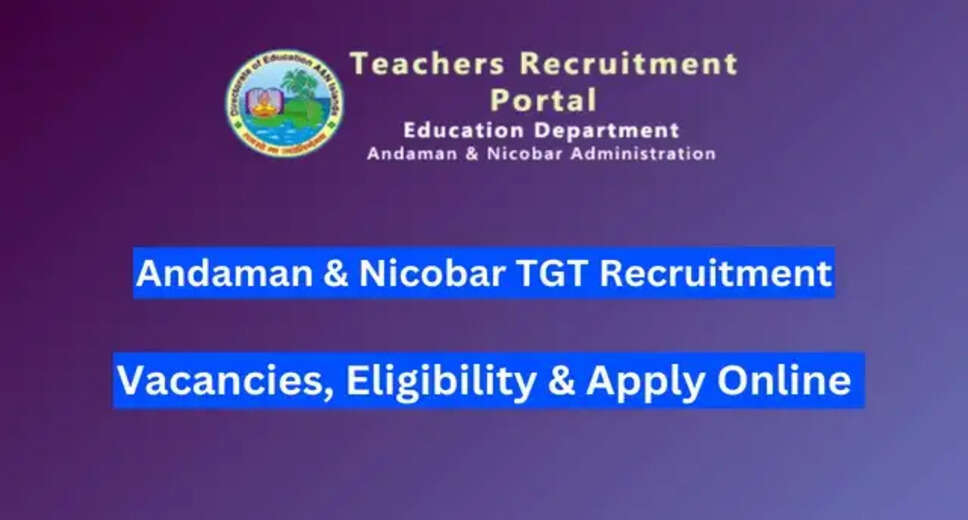 Andaman & Nicobar Administration GTT Recruitment 2023: Apply Now for 380 Posts!