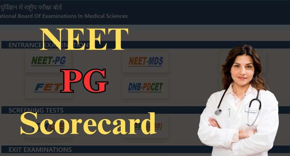 NEET PG 2024 Results Released: Download Your Scorecard for MD/MS/PG Diploma Admissions