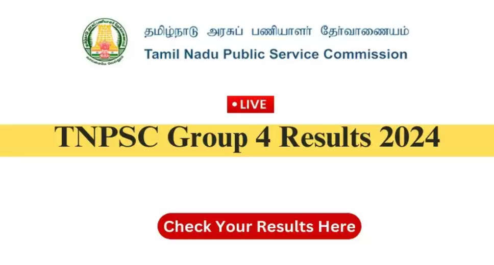 TNPSC Group 4 Result 2024: Check Your Scores and Download Merit List