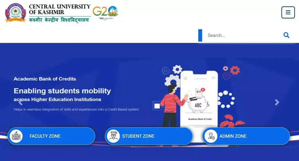 CUET PG 2024 Applications Open for Central University of Kashmir! Apply for PG Programmes by Jan 24