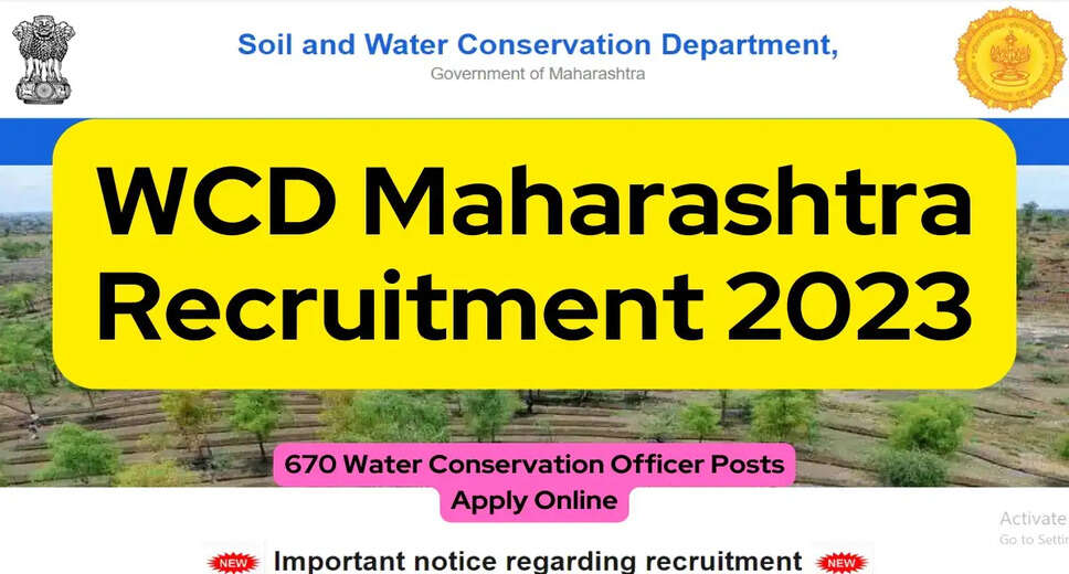 Water Warriors Wanted! Maharashtra Govt Opens Door for 670 Water Conservation Officer Posts