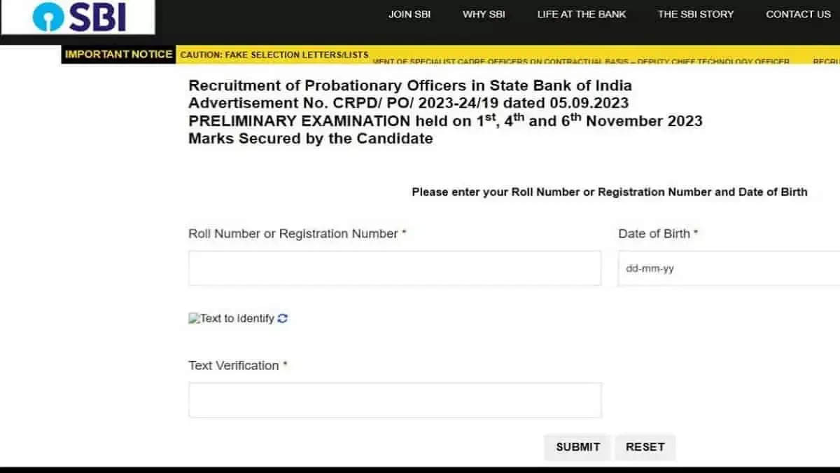 SBI PO Prelims Result 2023 Out: Check Prelims Results and Marks