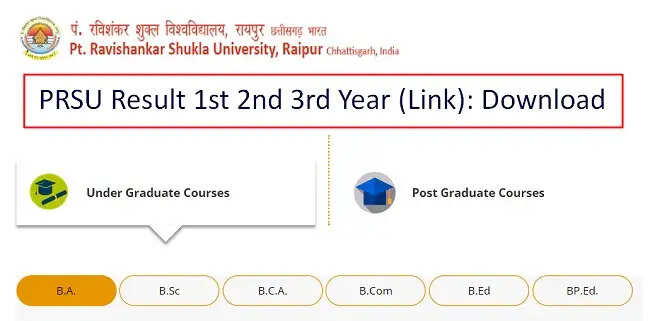 Pt. Ravishankar Shukla University PG Revaluation Results 2023 Declared - Check Now