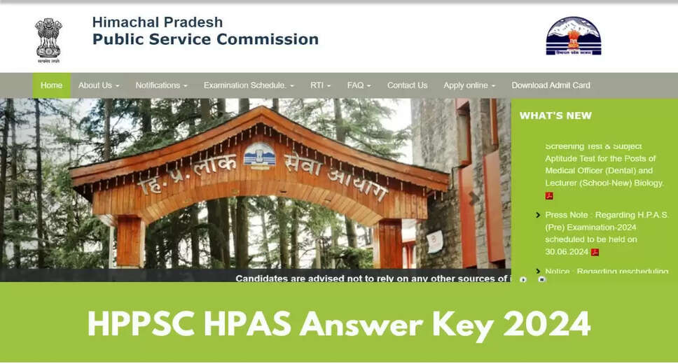 Download HPPSC Administrative Service CCE 2024 Preliminary Exam Final Answer Key
