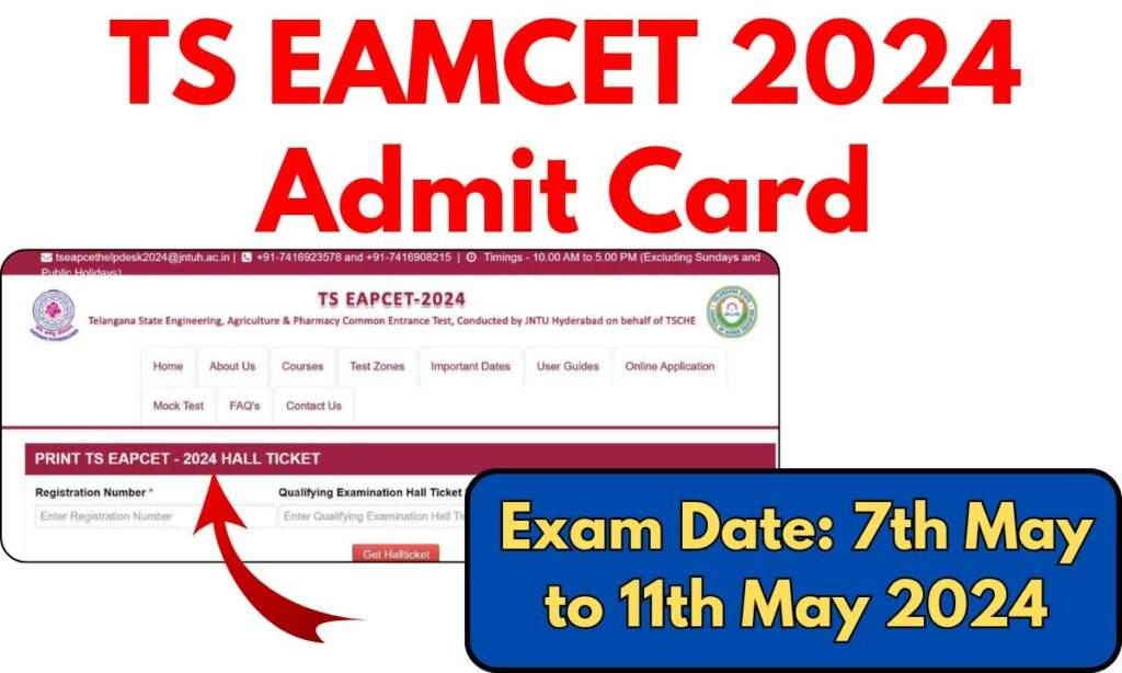 Download TS EAMCET Admit Card 2024 StepbyStep Instructions Here