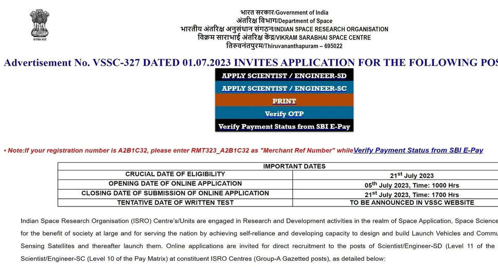 ISRO Assistant, UDC, and Stenographer Exam Date 2023 Announced: Know the Details
