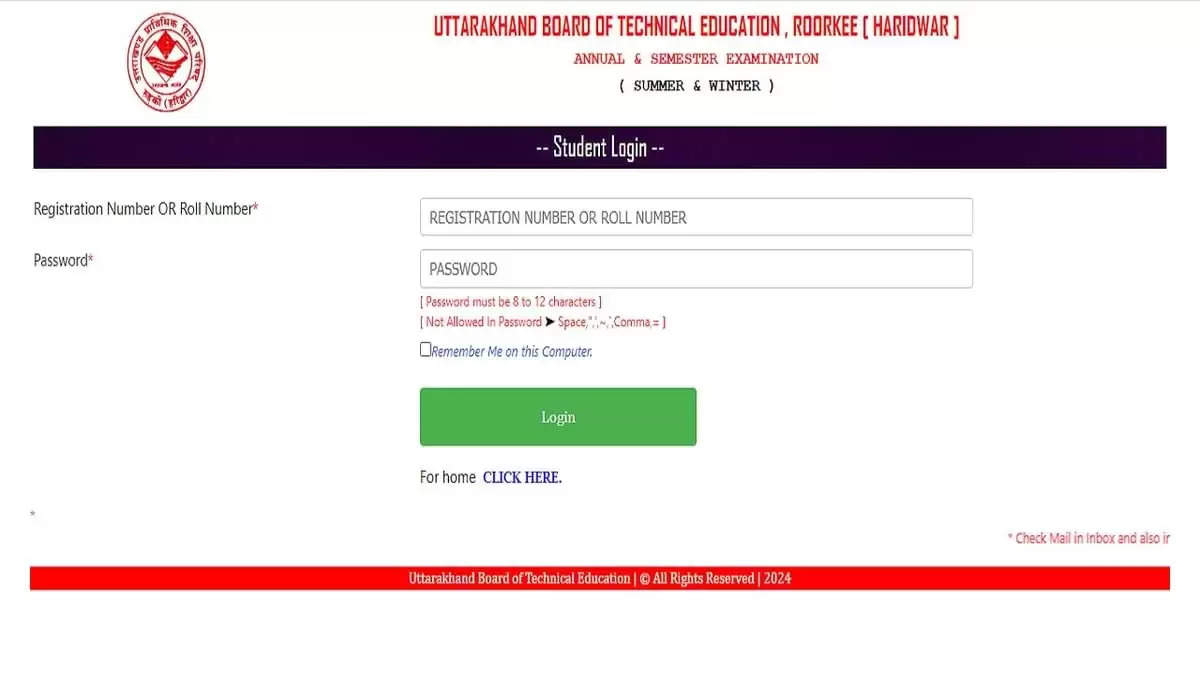 UBTER 2024 Result Declared: Check Polytechnic Marksheet Download Link on ubter.in