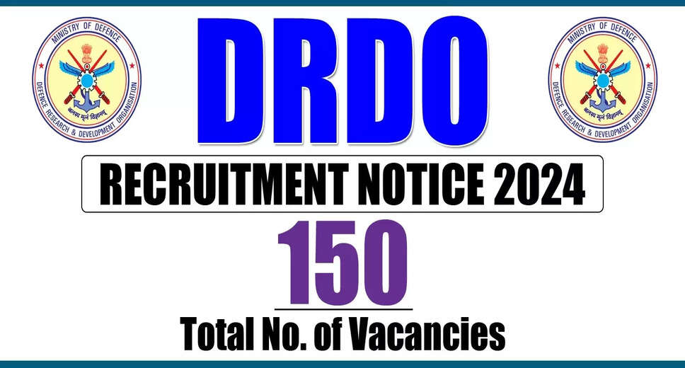 DRDO Recruitment 2024: Apply Online for 150 Graduate Apprentice, Technician & Other Posts