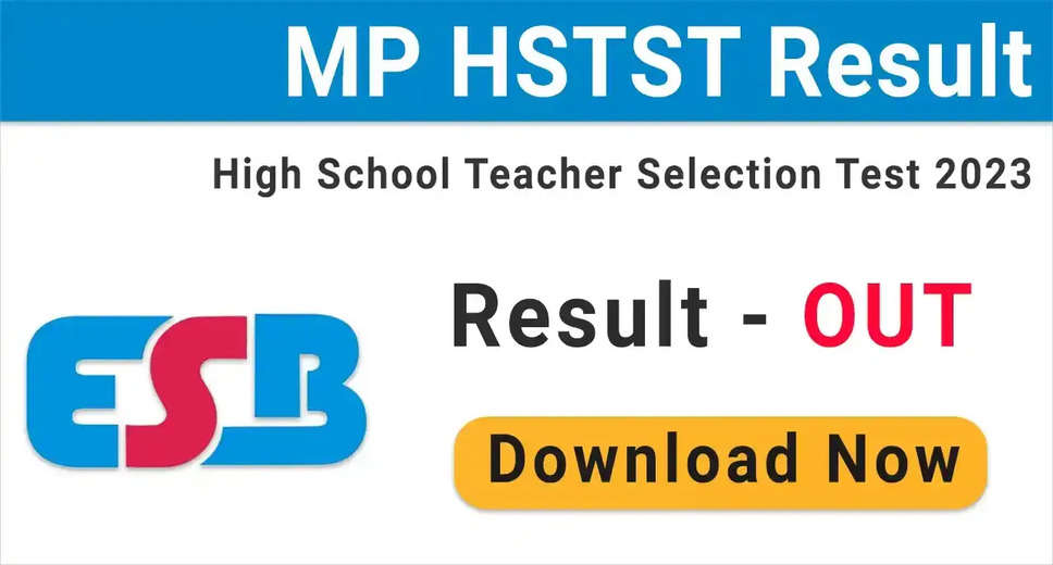 MPESB High School Selection Test Exam 2023: Result Out for 8720 Vacancies