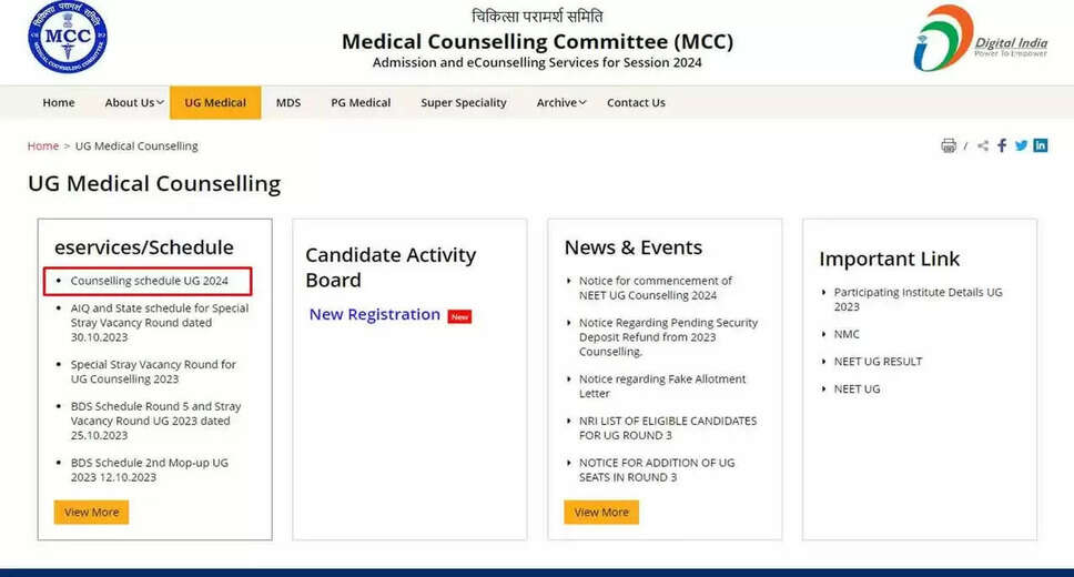 NEET UG Counselling 2024: August 14 Start Date and State-Wise Counselling Portal List