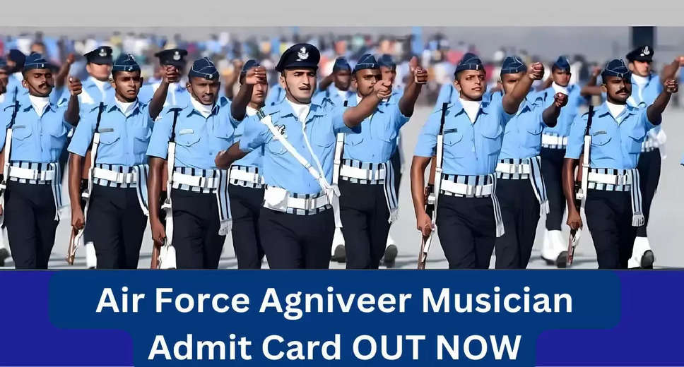 Indian Air Force Agniveer Musician Rally Recruitment 2024: Admit Card Released