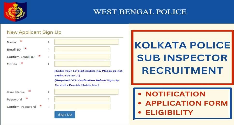 "Job Alert: WB Police Commences Application Process for 309 SI Jobs in 2023"
