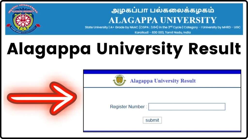 Alagappa University 2024 Results Declared: Download UG, PG Marksheet Direct Link