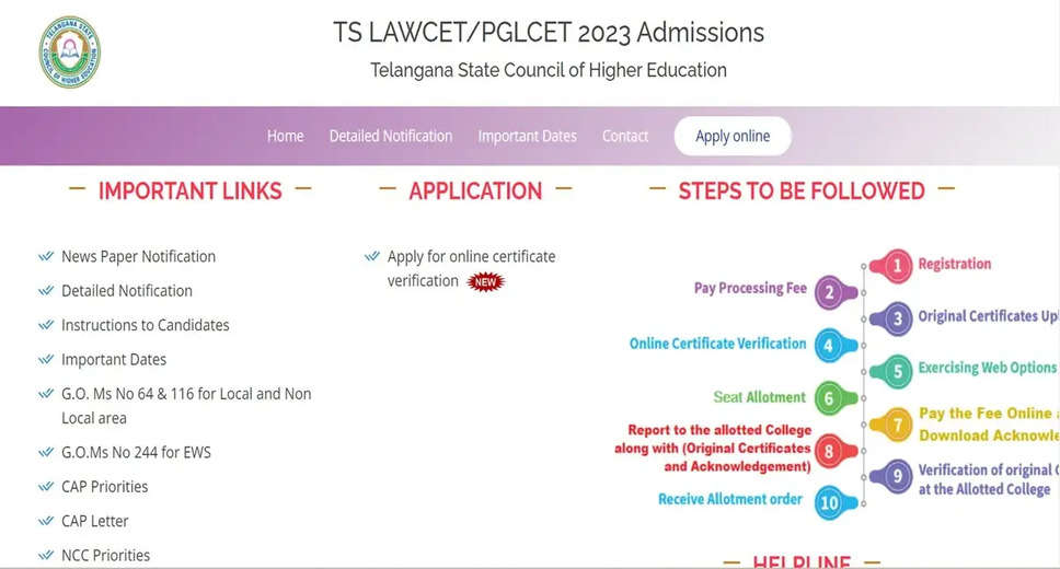 TS LAWCET 2023 Counselling: Web Option Entry Starts Today, Apply Till November 27