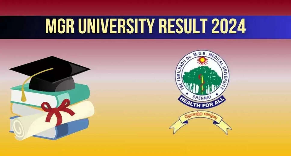 TNMGRMU Result 2024 Declared: Check Your Dr MGR Medical University Results at tnmgrmu.ac.in