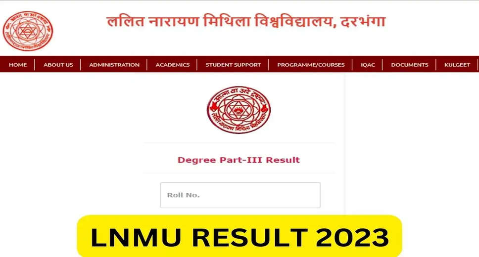 LNMU Result 2024 Released, Direct Link to Download UG Result PDF