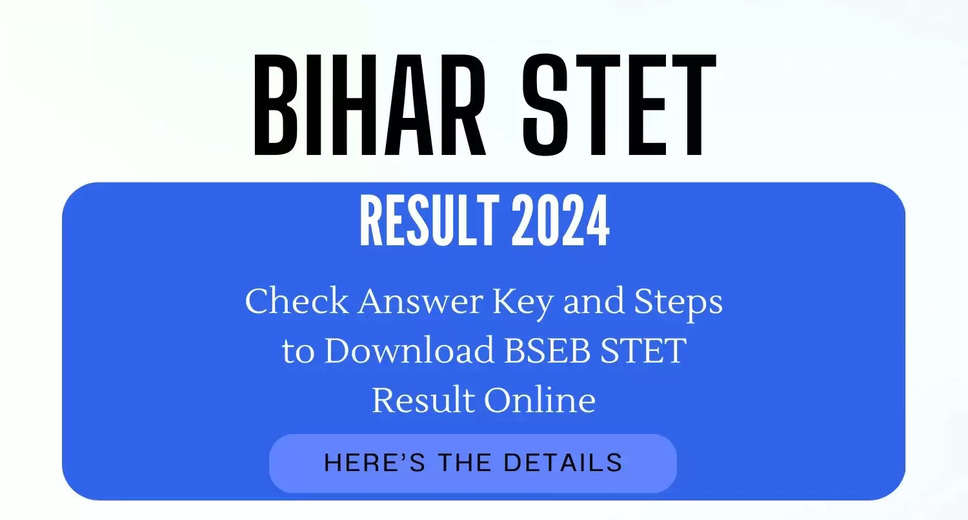 Bihar STET 2024 Results Expected to be Released: Find Out How to Access