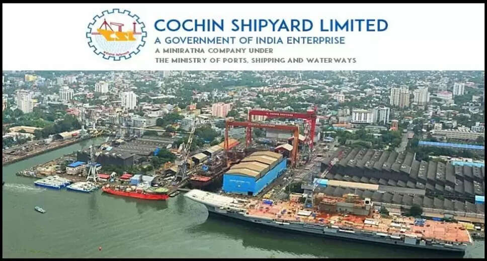 Cochin Shipyard Limited Recruitment 2023: Apply for Manager, Deputy Manager, and More Vacancies Are you looking for an exciting career opportunity? Cochin Shipyard Limited is currently hiring eligible candidates for the positions of Manager, Deputy Manager, and More Vacancies. If you meet the qualification requirements and are eager to join, this is your chance. Read on to learn more about the qualifications and how to apply for these posts without any issues. SEO Title: Cochin Shipyard Limited Recruitment 2023: Manager, Deputy Manager, and More Vacancies Organization: Cochin Shipyard Limited Recruitment 2023 Cochin Shipyard Limited is a renowned organization that offers a dynamic work environment and rewarding career opportunities. They are currently offering a total of 6 vacancies for various positions. The job location is Kochi, a vibrant city in Kerala, India. The last date to apply is 10/08/2023. To apply online and access detailed information, visit the official website at cochinshipyard.in. List of Vacancies: Manager Deputy Manager Assistant Manager These positions offer excellent prospects for career growth and personal development. If you are seeking a challenging role in the government sector, this is an ideal opportunity for you. Qualification for Cochin Shipyard Limited Recruitment 2023: Eligibility criteria play a crucial role in job selection. Cochin Shipyard Limited has set specific qualification requirements for the recruitment in 2023. The minimum qualifications for the available positions include Any Graduate, B.Tech/B.E, and Diploma. Ensure that you fulfill these criteria before applying. For more details, refer to the official notification. Cochin Shipyard Limited Recruitment 2023: Vacancy Count The Cochin Shipyard Limited Recruitment 2023 has a total vacancy count of 6. It is important to review the official notification to understand the specific distribution of vacancies among the different positions. To check the detailed vacancy information, refer to the official notification available on the official website. Salary for Cochin Shipyard Limited Recruitment 2023: Successful candidates will receive a competitive salary package ranging from Rs. 60,000 to Rs. 140,000 per month. Cochin Shipyard Limited offers attractive compensation along with various benefits and allowances. Joining this prestigious organization will provide you with financial stability and growth opportunities. Job Location for Cochin Shipyard Limited Recruitment 2023: The selected candidates will be stationed at Kochi, a city known for its rich cultural heritage and scenic beauty. Kochi offers a pleasant work atmosphere and a high standard of living. It is a wonderful place to build your career while enjoying a quality lifestyle. How to Apply for Cochin Shipyard Limited Recruitment 2023: To apply for Cochin Shipyard Limited Recruitment 2023, follow these simple steps: Step 1: Visit the official website of Cochin Shipyard Limited - cochinshipyard.in. Step 2: Look for the Cochin Shipyard Limited Recruitment 2023 Notification on the website. Step 3: Carefully read all the details mentioned in the notification, including eligibility criteria, job requirements, and application procedures. Step 4: Based on the mode of application specified in the official notification, proceed to apply online or offline as per the instructions provided. Step 5: Fill in the application form with accurate details, ensuring that you provide all the necessary documents and information. Step 6: Submit the application within the specified deadline, which is 10/08/2023, to complete the application process successfully.