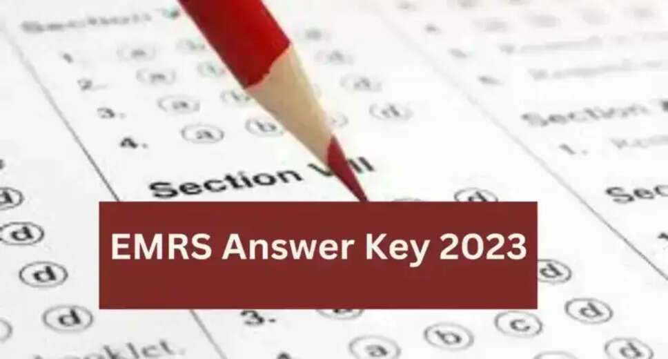 EMRS Answer Key 2023 Out: Download for TGT, PGT, Principal, & Non-Teaching Posts!