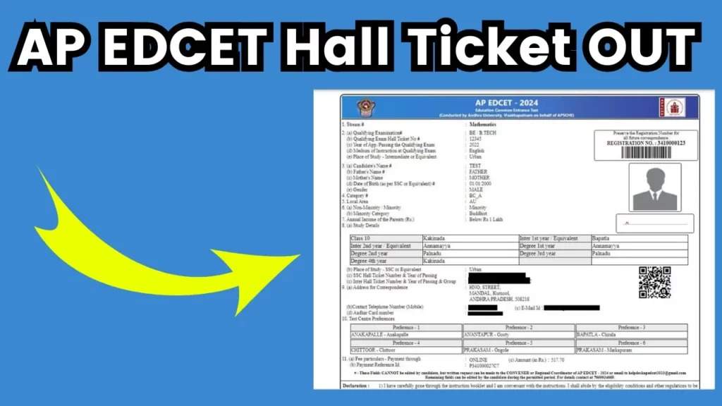 AP EdCET 2024 Admit Card Released Steps to Download Hall Ticket