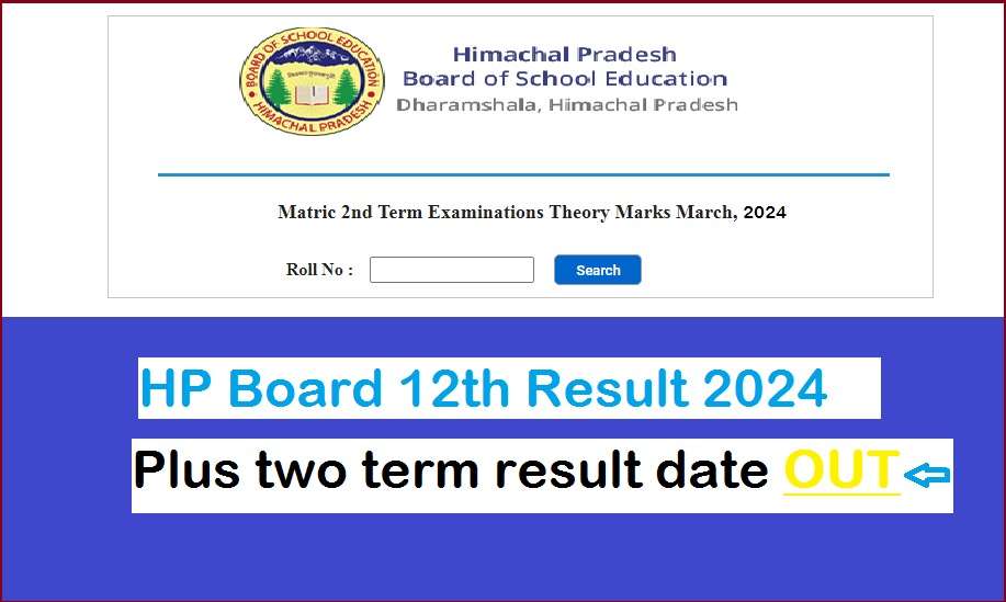 HPBOSE Class 12 Result 2024 Himachal Pradesh Board Result Date and