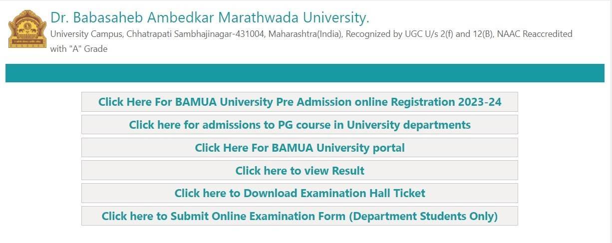 BAMU Declares 2024 Results: UG And PG Semester Marksheet Available For ...