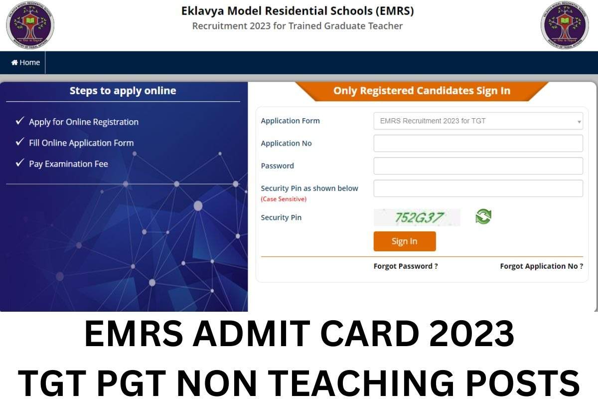 EMRS Admit Card 2023 OUT at emrs.tribal.gov.in: Download NESTS