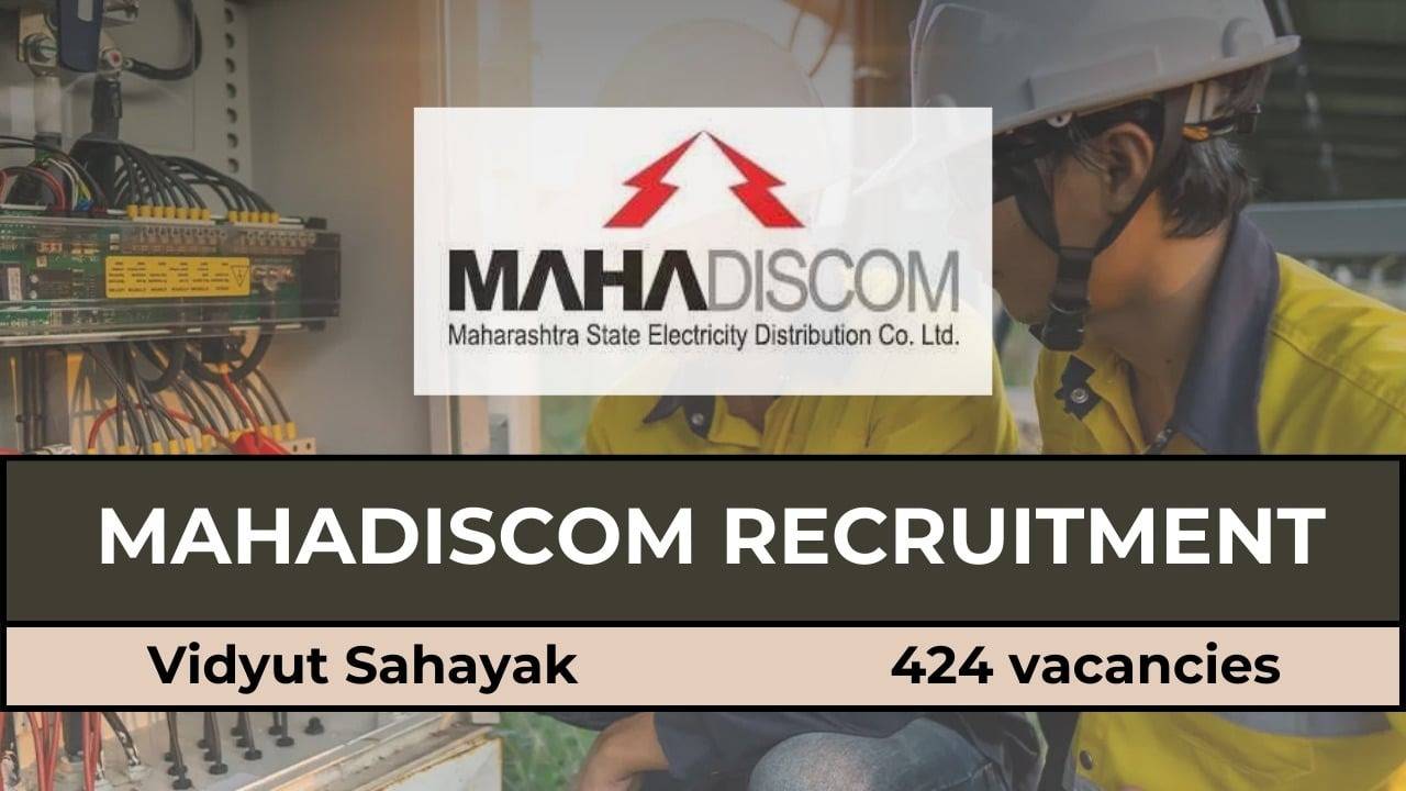 MAHADISCOM DET Recruitment 2024, Apply For 86 Vacancies